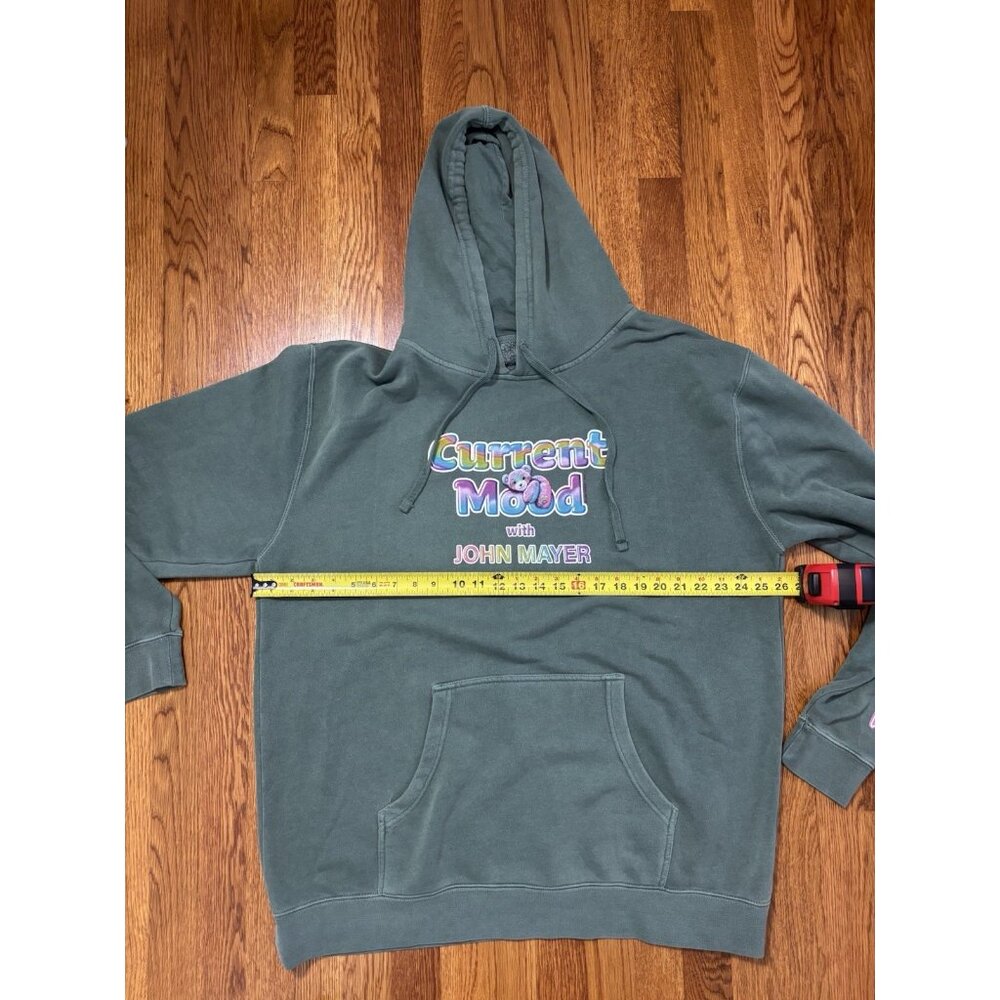 John Mayer Current Mood Hoodie Lisa Frank Men's 2XL Green Sweatshirt SUPER RARE - Picture 12 of 12
